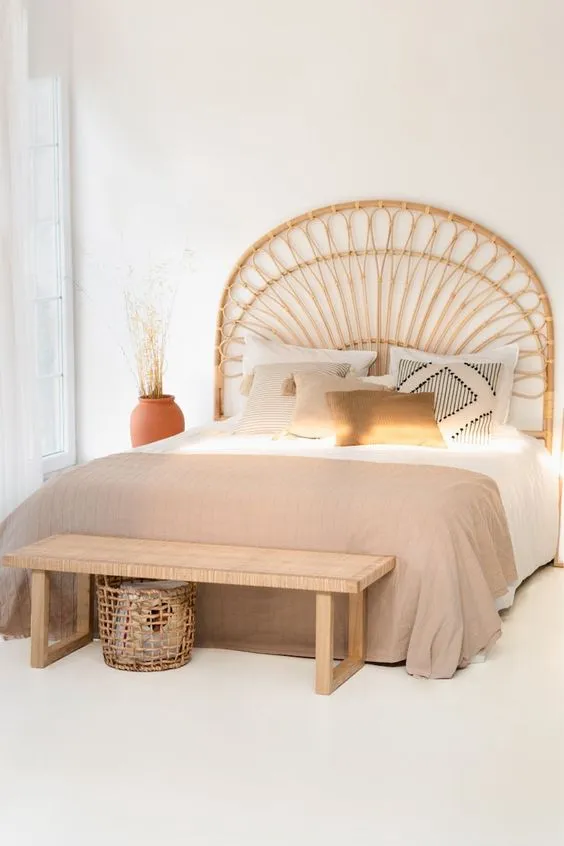 Rattan Headboard Bed - fantastic design